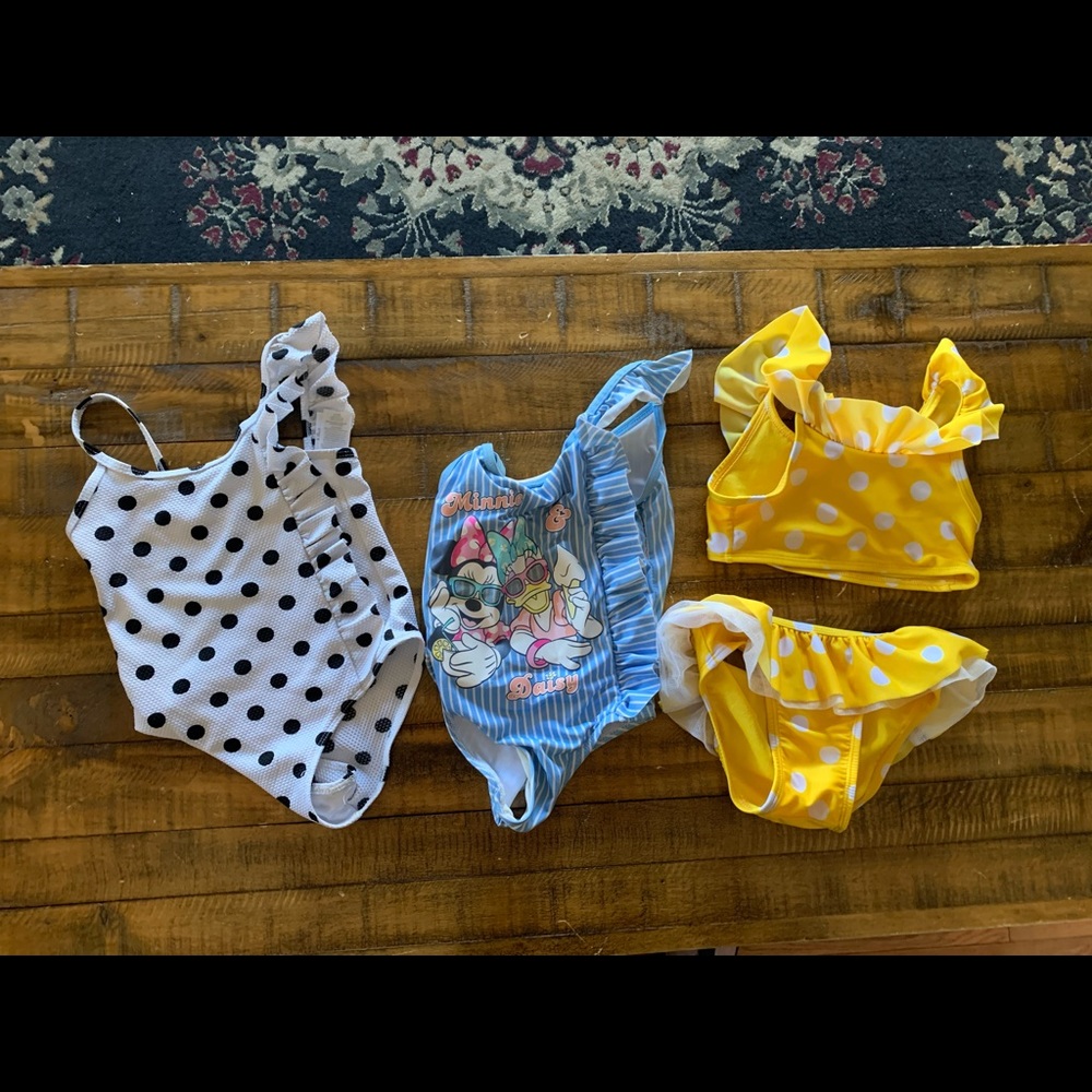 Bundle 3 baby bathing suits size 2T-3T